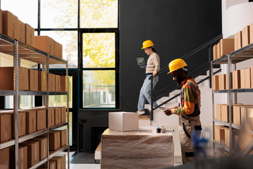 Modern warehousing company in Dubai UAE with organized storage and logistics operations